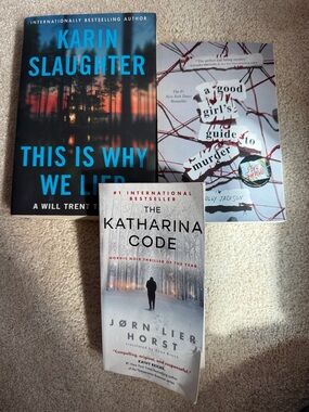 Set of 3 Paperback Thrillers - Mixed Authors